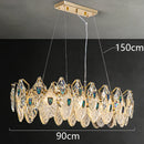 Axyaa Crystal Chandelier Pendant Light for Living Room Dining Room Ceiling Lighting