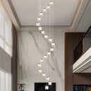 Axyaa Crystal Chandelier Ceiling Light Luxury Modern Pendant Lamp Living Room Bedroom Lighting