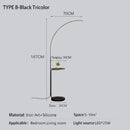 Axyaa Fishing Floor Lamp with Integrated Storage Rack