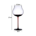 Axyaa High Feet Wine Goblet Set - Elegant Glass Drinkware for Bars & Restaurants