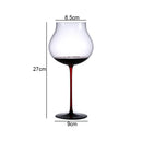 Axyaa High Feet Wine Goblet Set - Elegant Glass Drinkware for Bars & Restaurants