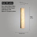 Axyaa Marble Wall Lamp: Designer Natural Copper LED Lighting for Various Rooms