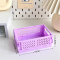 Axyaa Ins Folding Storage Rack Box | Portable Organizer for Desktop, Food, Toys & Stationery
