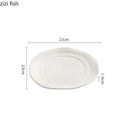 Axyaa Ceramic Steak Plate Set - Elegant Tableware Collection
