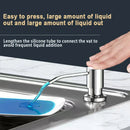 Axyaa Kitchen Sink Soap Dispenser, Built-in Hydraulic Liquid Bottle for Easy Dispensing