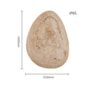 Axyaa Yellow Stone LED Wall Lamp for Cobblestone Villa Courtyard Decor