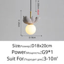 Axyaa LED Pendant Lights for Study Room, Bedroom, Bar, Living Room - Modern Indoor Chandelier