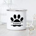 Axyaa Cartoon Panda Dog Enamel Coffee Mug Custom Name Kids Birthday Gift