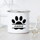 Axyaa Cartoon Panda Dog Enamel Coffee Mug Custom Name Kids Birthday Gift