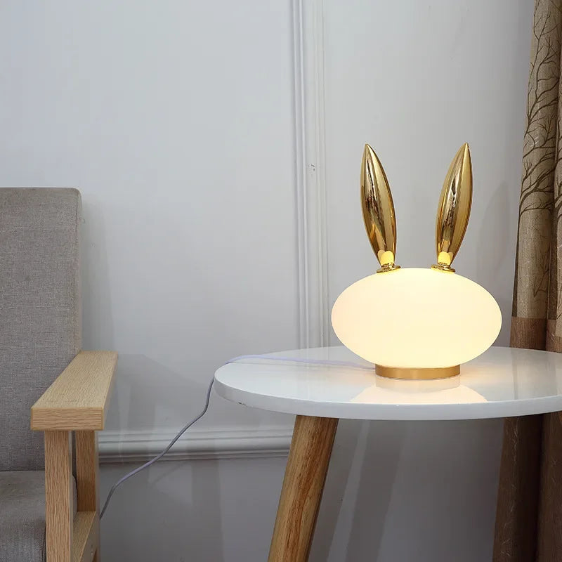 Axyaa Animal Bedside Lamp: Art Deco Table Lamp for Living Room, Bedroom, Children's Room