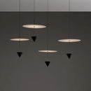 Axyaa Black LED Adjustable Suspension Pendant Light for Living Room, Bedroom, Kitchen and Dining