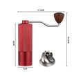 Axyaa Stainless Steel Manual Coffee Grinder with Extended Handle