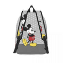 Axyaa Mickey Mouse Canvas Backpack: Large Capacity School Bag for Kids
