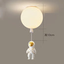 Axyaa Nordic Astronaut PVC Ball LED Pendant Lamp for Children's Nursery Room