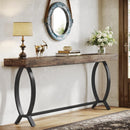 Axyaa Farmhouse Entryway Console Table: 70.87-Inch Narrow Sofa Table for Entry Behind Couch
