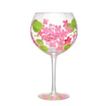 Axyaa Large Crystal Glass Hand-Painted Floral Goblet Red Wine Glass - Chinese Antique Style