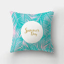 Axyaa Geometric Leaves Pillowcase 45x45cm Home Sofa Decoration