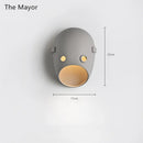 Axyaa LED Resin Joker Wall Light for Bedroom & Corridor Décor
