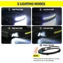 Axyaa Rechargeable LED Sensor Headlamp for Camping and Fishing