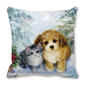 Axyaa Christmas Cat Dog 2023 Pillowcase Snowman Gift Set Decor