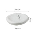 Axyaa Matte Ceramic Irregular Plate Set for Molecular Cuisine and Sushi Dining