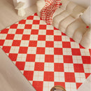 Axyaa Plush Red Carpet Rug: Thick, Fluffy, Washable for Living Room, Bedroom, or Cloakroom