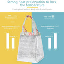 Axyaa Multicolor Waterproof Hand Pack Thermal Lunch Bag for Women