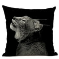 Axyaa Cat Pattern Cushion Cover 45x45cm Linen Pillowcase for Home Sofa Art Decor