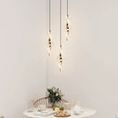 Axyaa LED Acrylic Bedside Pendant Lights, Bedroom Hanging Lamp Chandelier for Home Decor