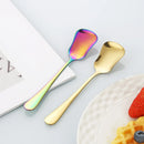 Axyaa Stainless Steel Dessert Spoon Set - Gourd Shape Coffee Yogurt Ice Cream Gift