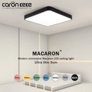 Axyaa Nordic Macaron LED Square Ceiling Light: Modern Iron Home Lamp for Living Room, Bedroom, Study