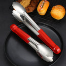 Axyaa Stainless Steel BBQ Tongs, Buffet Serving Clamp for Home Kitchen
