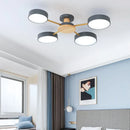 Axyaa Black LED Ceiling Lamp: Creative Pendant Chandelier for Home Decor