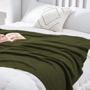 Axyaa Christmas Cable Knit Throw Blanket - Soft Cozy Sofa Decor - Gift-Quality Warmth