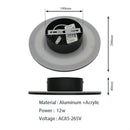 Axyaa Modern Round LED Wall Lamp for Bedroom, Living Room, and Study Decor
