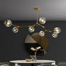 Axyaa Glass LED Ceiling Chandelier Pendant Light for Kitchen Dining Living Room
