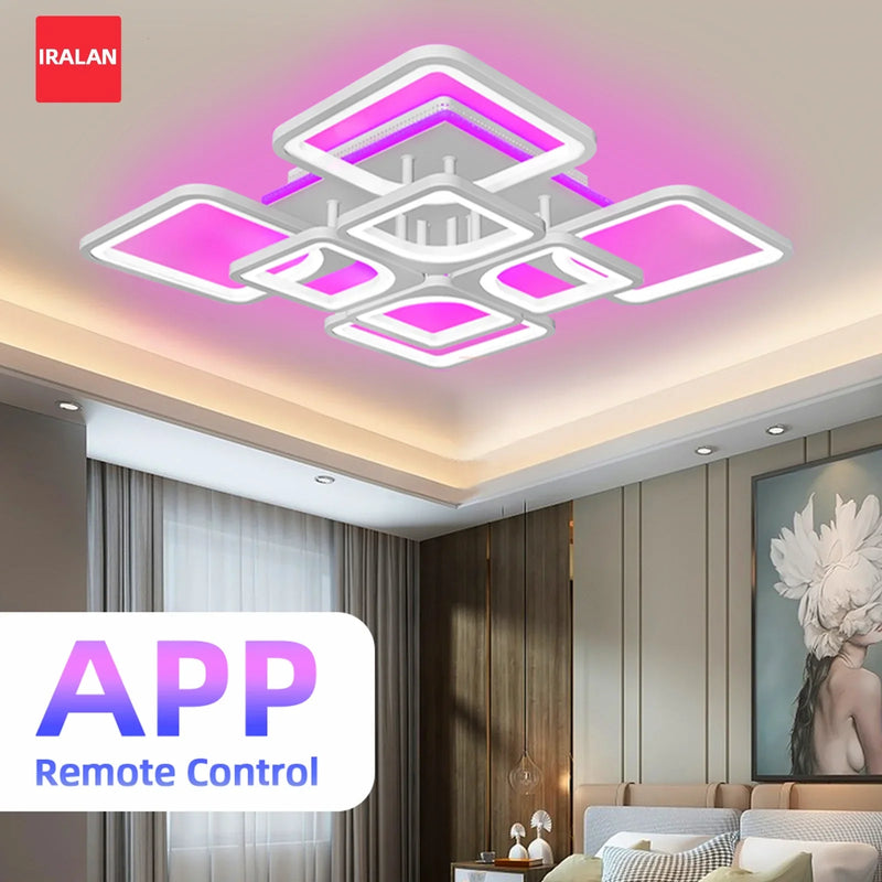 Axyaa RGB LED Ceiling Lamp for Home Decoration in Living Room and Bedroom