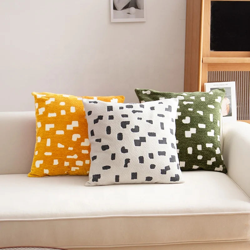 Axyaa Soft Jacquard Chenille Cushion Cover 45x45cm for Sofa Couch Bed Living Room