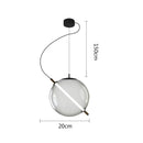 Axyaa Smoke Grey Glass Chandeliers: Modern Nordic LED Pendant Lights for Home Studio & Restaurant