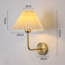 Axyaa Modern Pleated Shade LED Wall Sconce for Living Room Bedroom Decor