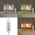 Axyaa Custom Acrylic Lamp with Photo & Text, Personalized Gift for Loved Ones