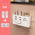 Axyaa WiFi Router Rack Wall Mount Organizer Box for Living Room Decor