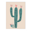 Axyaa Rainbow Alpaca Cactus Heart Wall Art Prints for Kids Room