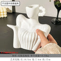 Axyaa Woman Statue Ceramic Vase | Home Decoration Flower Arrangement Accessory