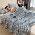 Axyaa Double Layer Milk Velvet Blanket for Bed Sofa Single Double