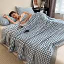 Axyaa Double Layer Milk Velvet Blanket for Bed Sofa Single Double