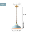 Axyaa Vintage Metal Pendant Light Adjustable Hanging Lamp for Kitchen Island.