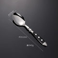 Axyaa Stainless Steel Dining Cutlery Set with Wooden Handles