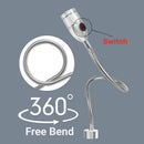 Axyaa 3W LED Gooseneck Machine Tool Light with Switch: Versatile Industrial Lamp for Various Settings