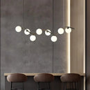 Nordic Glass Ball LED Pendant Light by Axyaa - Elegant Minimalist Chandelier